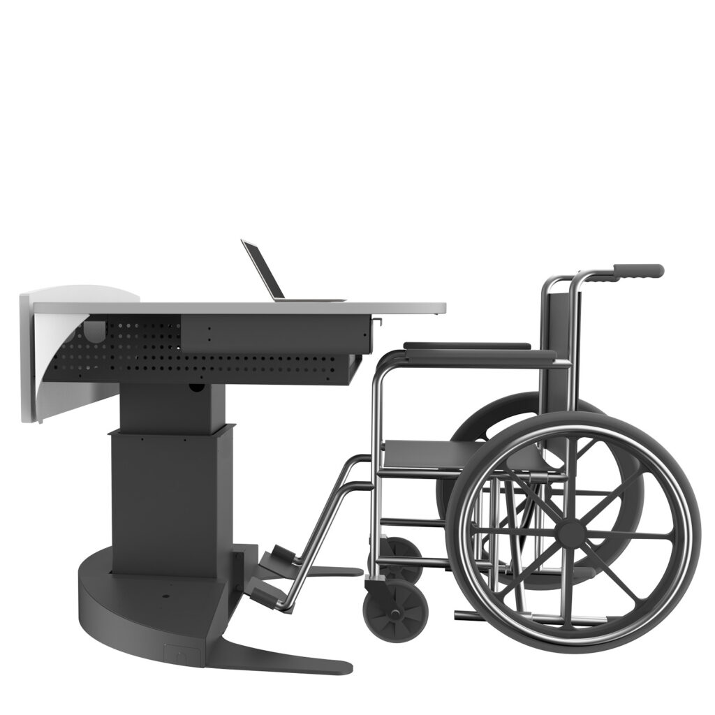 Wheelchair accessible lectern 2